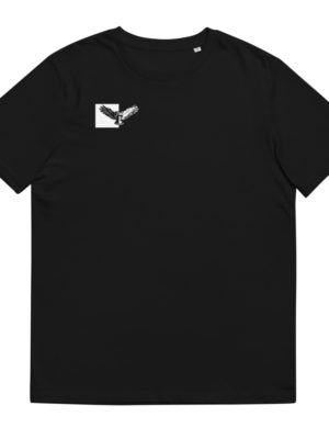 Unisex organic cotton t-shirt (white logo)